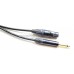 Cable Canare TS 1/4 (6.3 mm) a XLR Hembra Neutrik en oro grado estudio de 100 m